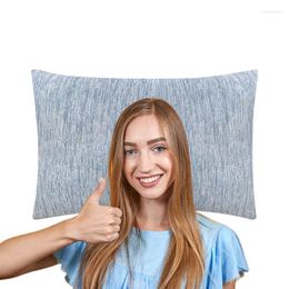 Oreiller 2 pièces taie d'oreiller de refroidissement solide couleur Pure Satin respirant literie oreillers Case Ultra pour les enfants