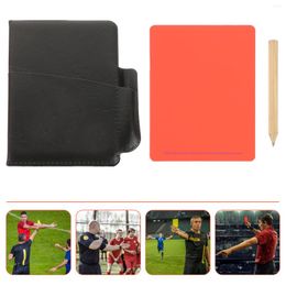 Oreiller 2 ensembles de sport rouge jaune, fournitures pratiques de Football pour arbitres portables pour événements