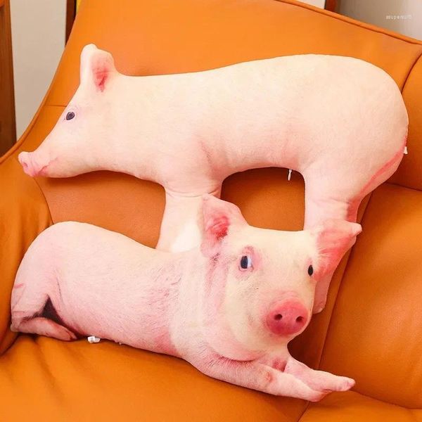 Almohada 2024 En forma de cerdo Muebles de animales Sofá Decoración Peculiar Hogar Felpa Acompañado Cojines Para Sala EA0098