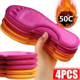 Kussen 2 Paar Zelfverwarmende Inlegzolen Thermostatische Thermische Binnenzool Massage Traagschuim Steunzool Schoen Pad Verwarmde Pads Winter Mannen Vrouwen