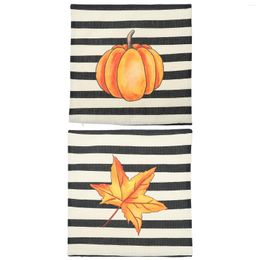 Oreiller 2 pièces taies d'oreiller décoratives Thanksgiving citrouille imprimé couvre pour cadeau Festival boutique