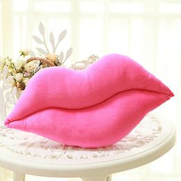 Oreiller 2pcs lèvres en forme de graisses grosse cadeau de la Saint-Valentin rouge belle décoration de maison douce créative
