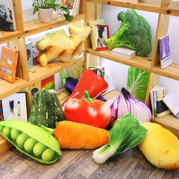 Oreiller 3d simulation Fruit and Vegetable Feed Toy Home Sofa créatif mignon cadeau d'anniversaire espiègle d'enfants