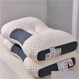 Oreiller 3D Spa Mas Partition aide à dormir et à protéger le cou en tricot en coton pi gouttes de lit de lit maison de jardin textiles
