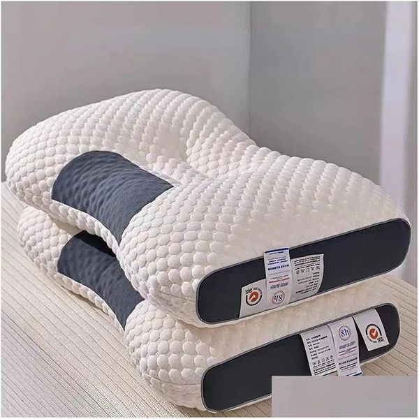 Oreiller 3D Spa Mas Partition pour aider à dormir et à protéger la litière de coton en tricot en tricot 231013 Drop livraison de la maison Textiles de jardin dhnv2