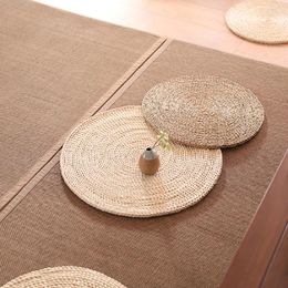 Kussen 40 cm futon gemalen grasmat speelmeditatie pushgrass rattan geweven vloer tatami Japanse stijl textiel