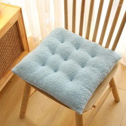 Oreiller 40x40cm chaise coussin doux plus épais siège en peluche pour salle à manger patio bureau à domicile intérieur extérieur jardin canapé fesses