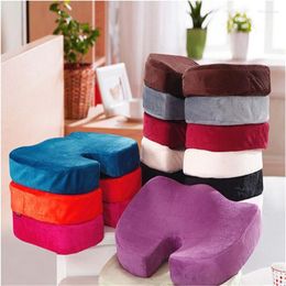 Kussen 45x35cm u vorm stoel traagschuim bushaping super speelgoed sofa soft pluche case home office decoratie textiel