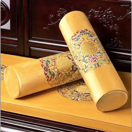 Almohada 50/55/60 Base de almohada de seda (sin relleno) Clasel de caoba cilíndrica de estilo chino)