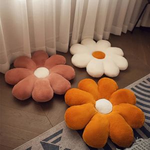 Oreiller 50cm petite marguerite fleur coussin de siège chambre sol Tatami canapé chaise cul coussin lit arrière décor à la maison 231030