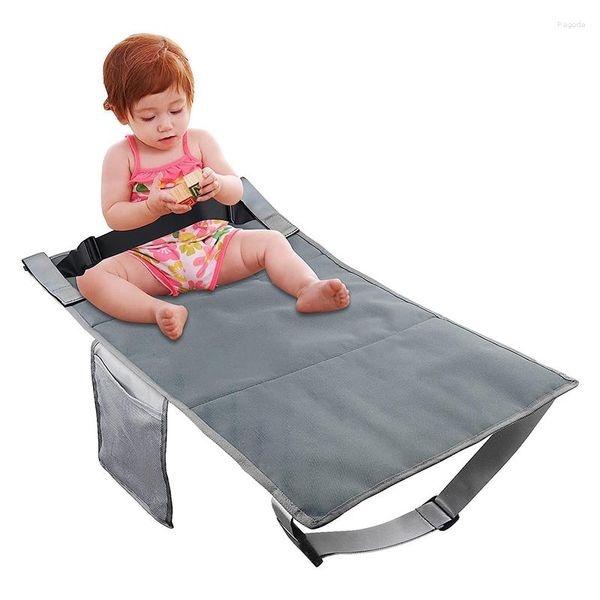 Almohada 79x44 cm Nylon Kid Travel Protable Avión Cama Bebé Pedal Reposapiés Hamaca Asiento Extender Pierna