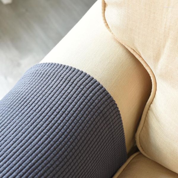 Almohada Un par de guantes de sofá elásticos cálidos Funda protectora de tela antideslizante gruesa para el hogar Protector de muebles simple