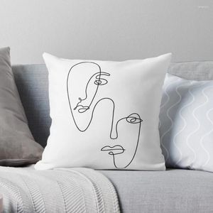 Oreiller des visages abstraits jets de canapés couvertures de canapé couverture de canapé luxe