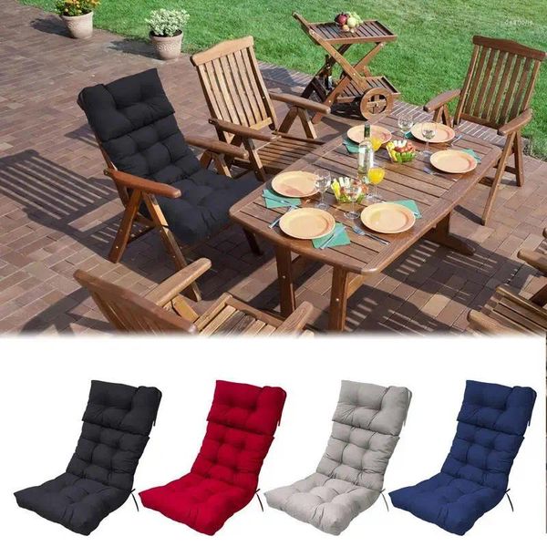 Almohada adirondackchair silla reclinable mecedora resistente al agua almohadilla para el asiento muebles de exterior accesorio para el hogar