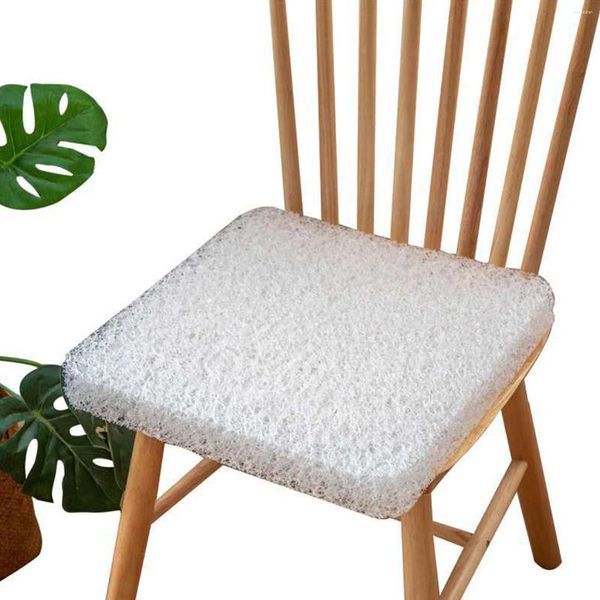 Coussin de chaise de soutien lavable et respirant en Fiber d'air, oreiller Portable élastique écologique multi-usages pour bureau sédentaire