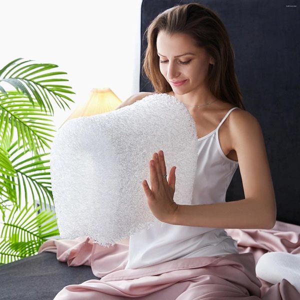 Oreiller en Fiber d'air, refroidisseur de glace, Support lavable, coussin de chaise élastique, écologique, pratique, polyvalent, pour bureau sédentaire