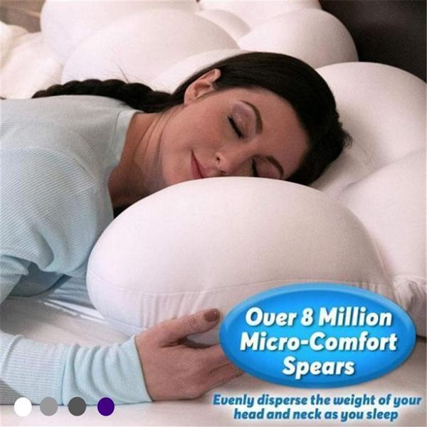 Oreiller sommeil complet oeuf dormeur mousse à mémoire doux orthopédique cou douleur libération 3D Micro Airball DeepPillow222E