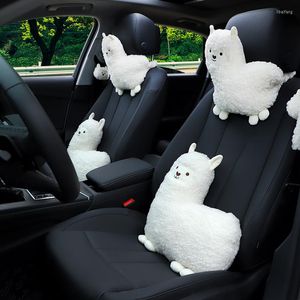 Almohada Alpaca Oveja Coche Reposacabezas Cuello Cintura Lumbar Hombro Asiento Núcleo