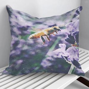 Almohada Animal naturaleza abeja funda de almohadas en el sofá decoración del hogar 45 45 cm 40 40 cm funda de almohada de regalo Cojines gota