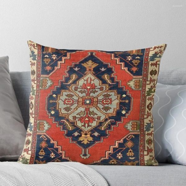 Oreiller Antique persan Bakshaish, tapis Oriental imprimé, taie d'oreiller décorative, couverture de noël S