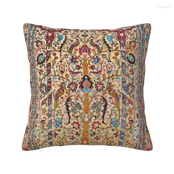 Oreiller antique en soie perse couverture moquette bohème turque ethnique kilim doux caisses mignonnes décoration de la maison