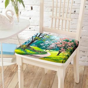 Oreiller des arbres d'art d'art de jardin chaise d'imprimerie assis S offices chaises tampon décoratif de voyage de voyage de voyage de voyage de voyage décor