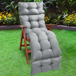 Oreiller d'automne hiver épaissis foldable à ballable long chaise inclinable extérieur tapis confortable coussin confortable pour les bureaux à domicile