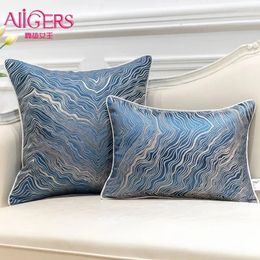 Oreiller Avigers Luxury bleu turge bleu gris beige vert arbres rayés couvertures modernes couvertures pour chambre de canapé