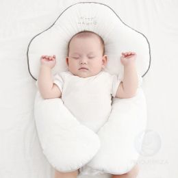 Almohada en forma de bebé almohada almohable protección de almohada de comodidad para el síndrome de la cabeza plana guía de posición para dormir