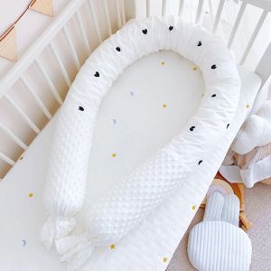 Oreiller Baby Oreiller Coton Crashofroping Détachable Long Strip Coréen Round Round Bed Guard-Rendre Confort Cylindre Poil