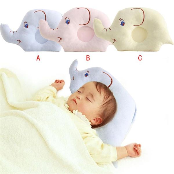 Cuscino Baby Shaping Soft Lovely Cartoon Pattern Head Positioner Anti-ribaltamento a forma di elefante # 4O