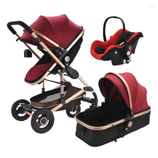 Oreiller bébé poussette 3 en 1 landau avec système de voyage de siège auto Born Comfort 0-36 mois