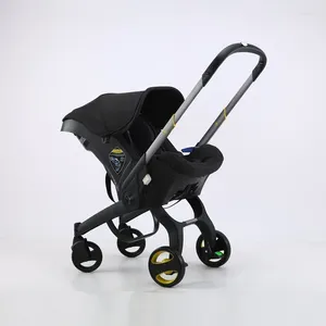 Kussen Baby Stroller 4 in 1 met autostoeltje Bassinet High Landscope Vouwkoets Voorkoper voor geboren 3