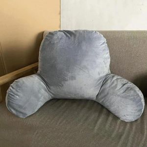 Almohada trasera cómoda silla antideslizante para alivio del dolor inferior oficina en casa coche cremallera oculta sofá felpa