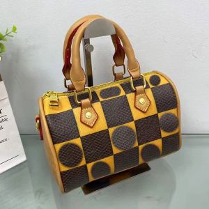 Kussentas dames handtas ontwerper draagtassen schoudertas geruite patroonletter afneembare riem lady strandtas koppeling ritssluiting open damier pop mini speedybag lou874400