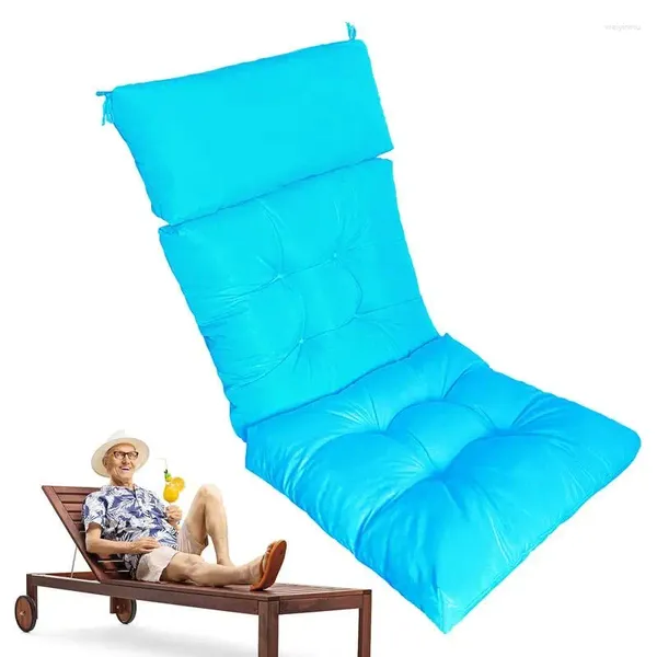 Oreiller de remplacement pour chaises longues de plage, coussinets de chaise imperméables, Stables, antidérapants, durables, respectueux de la peau, pliables