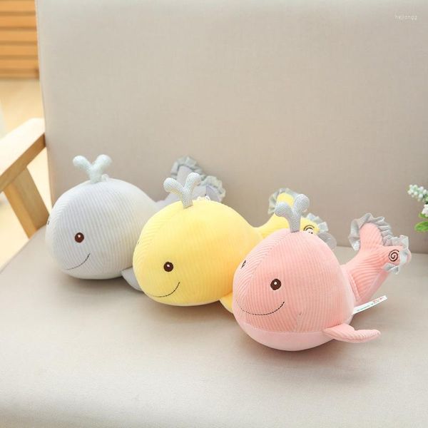 Almohada BEI Cute 8 pulgadas pequeñas ballenas muñecas cortas de algodón de felpa juguetes niños muñeca cumpleaños regalos creativos rosa 25 cm