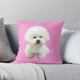 Oreiller Bichon Frize chiot chien le plus mignon duvet des couvercles d'oreiller de Noël pour les canapés