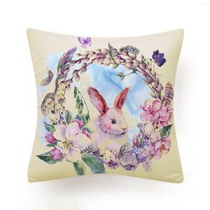 Almohada Grande Blanco Cojines Pascua Cubierta Personalizada Decoración Hogar Sofá Día Casos Marrón