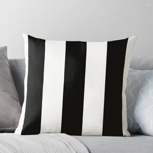 Oreiller rayures en noir et blanc jetter la couverture de canapé décoratif s