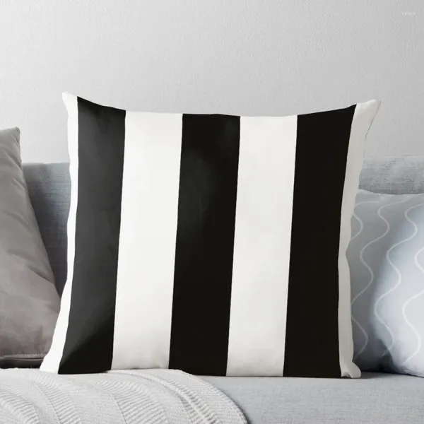 Almohada de rayas en blanco y negro tapa de sofá decorativo s decorativo