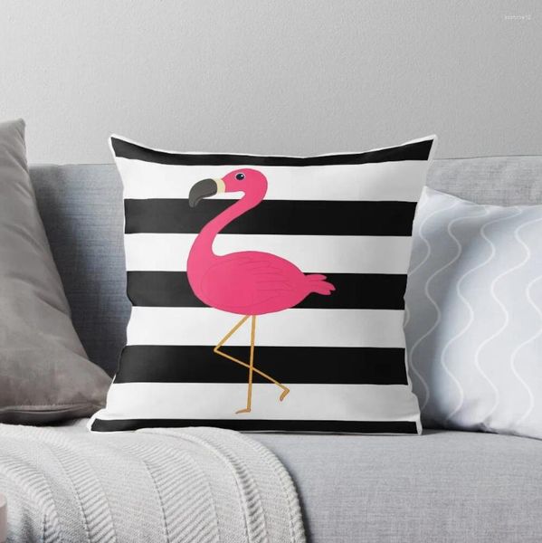 Almohada blanca blanca rosa rosa flamenco shaming s para cusiones de sofá cubierta sala de estar de lujo decorativo