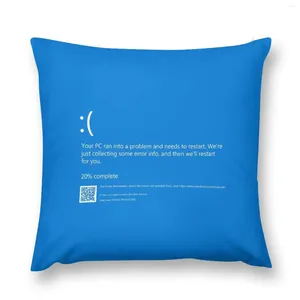 Oreiller bleu écran de la mort jeter canapé couvertures décoratives pour salon luxe S
