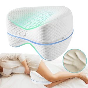 Oreiller corps mémoire coton jambe oreiller maison mousse oreiller endormi sciatique orthopédique arrière joint de hanche pour soulagement de la douleur coussin de la jambe de cuisse