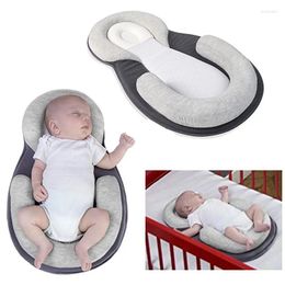 Kussen geboren baby slaapbeschermer baby positioner matras anti -rolbed kussen poseren u pad
