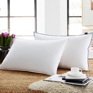 Oreiller de marque de haute qualité, remplissage 30 % duvet de canard blanc, dur/doux, fournitures El, taie d'oreiller intérieure pour lit de maison, pour adultes