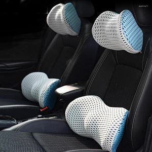 Almohada transpirable memoria de coche algodón fisioterapia lumbar para cintura dolor de espalda cama sofá soporte cojín oficina sueño siesta