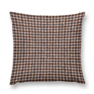 Oreiller brun tweed tissu texture lance de Noël couvertures décoratives pour les enfants du canapé