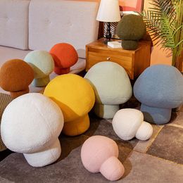 Oreiller bulle baiser nordique style champignon super mignon moelleux pour le canapé décoration de fenêtre de laine siège à la maison siesta peluche