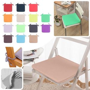 Oreiller couleurs de bonbons jardin tissu carré nature avec platelle tampon de siège pour bistros extérieur tabouret patio salle à manger